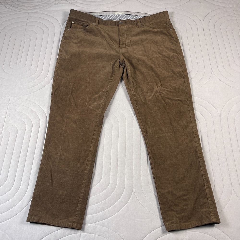 Peter Millar Superior Soft Corduroy Pants Mens 40x29 Brown 5 Pocket Chino